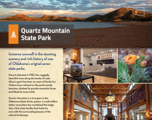 Preview of Group event brochure for Quartz Mountain Lodge.